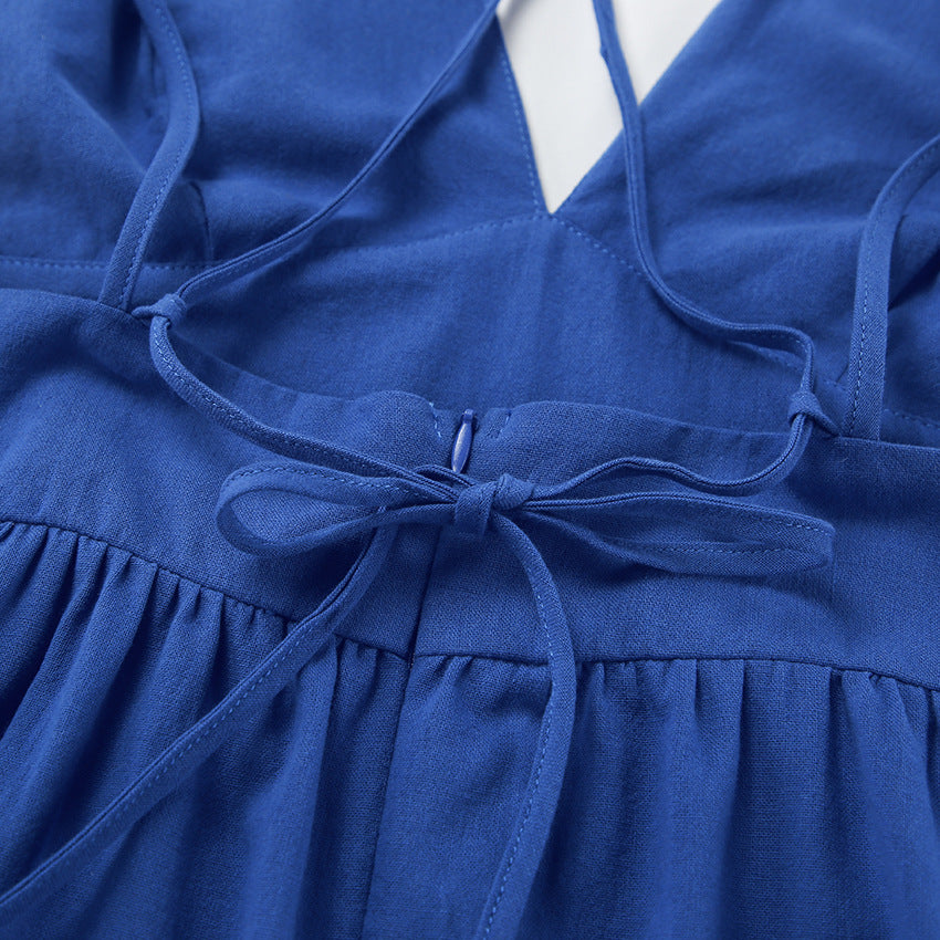 Robe longue à bretelles