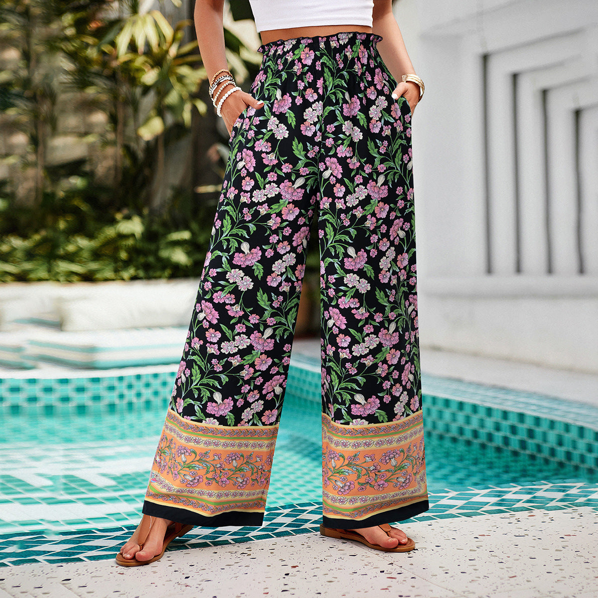 Pantalon long décontracté - Imprimés