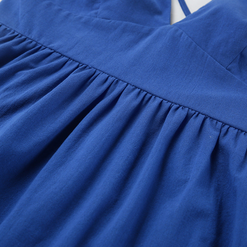 Robe longue à bretelles