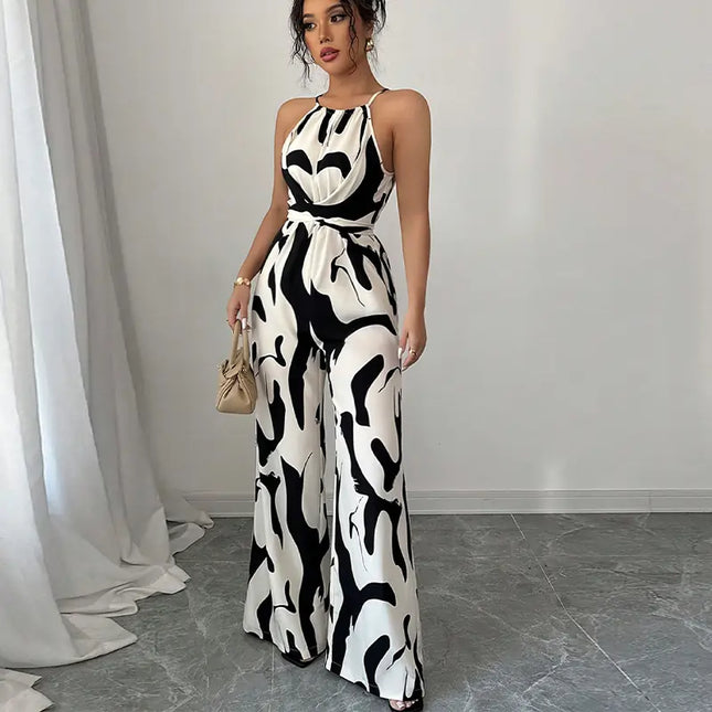 Combinaison débardeur zébrée