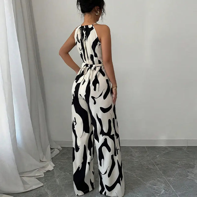 Combinaison débardeur zébrée