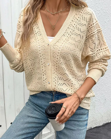 Gilet en maille fine ajourée