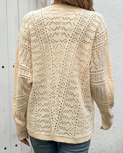 Gilet en maille fine ajourée