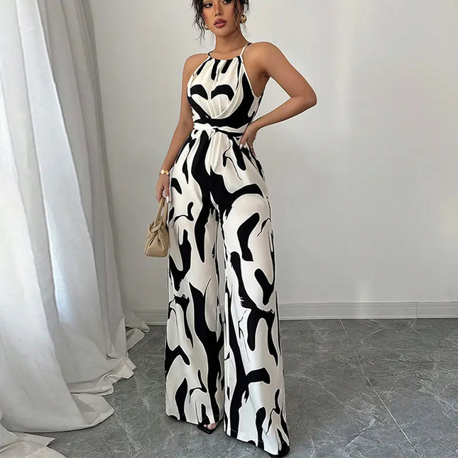 Combinaison débardeur zébrée