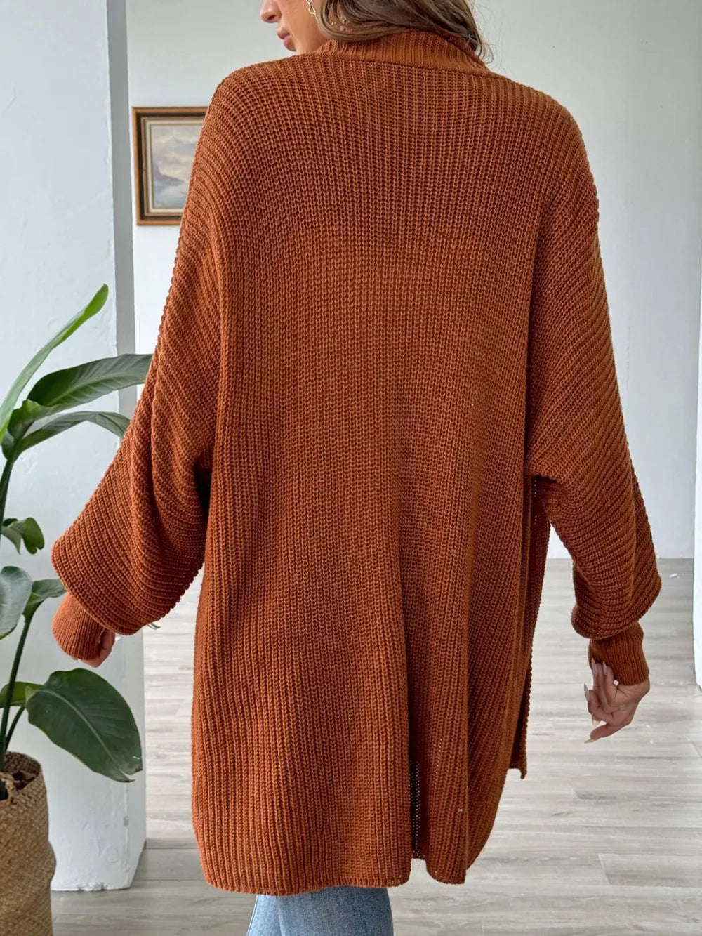 Gilet ample avec perles nacrées