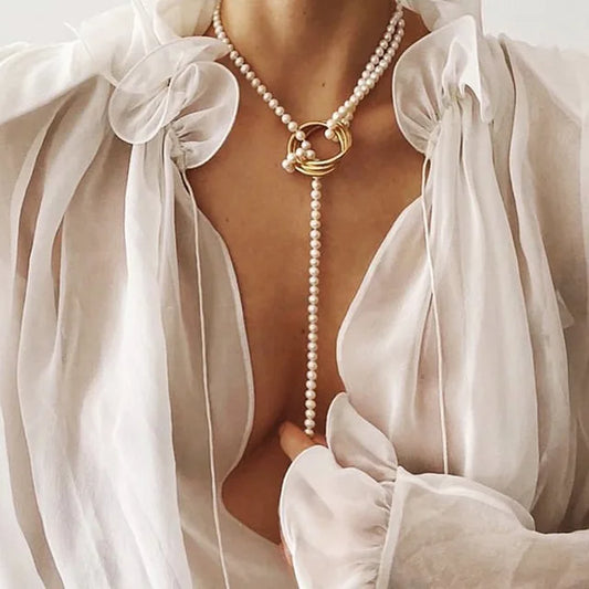 Collier perle vintage