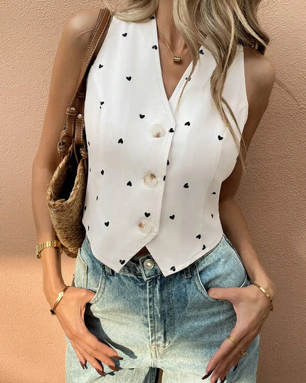 Veste courte sans manches