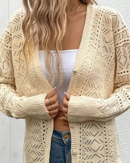 Gilet en maille fine ajourée