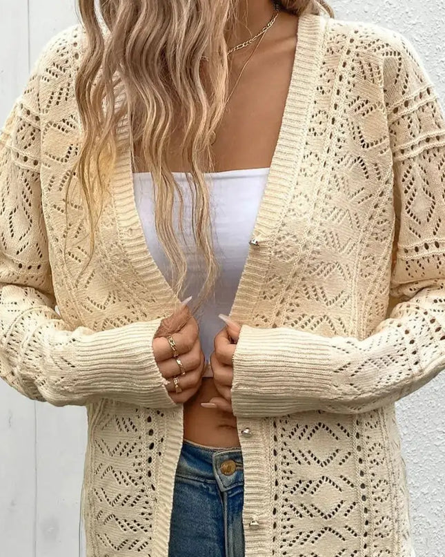 Gilet en maille fine ajourée