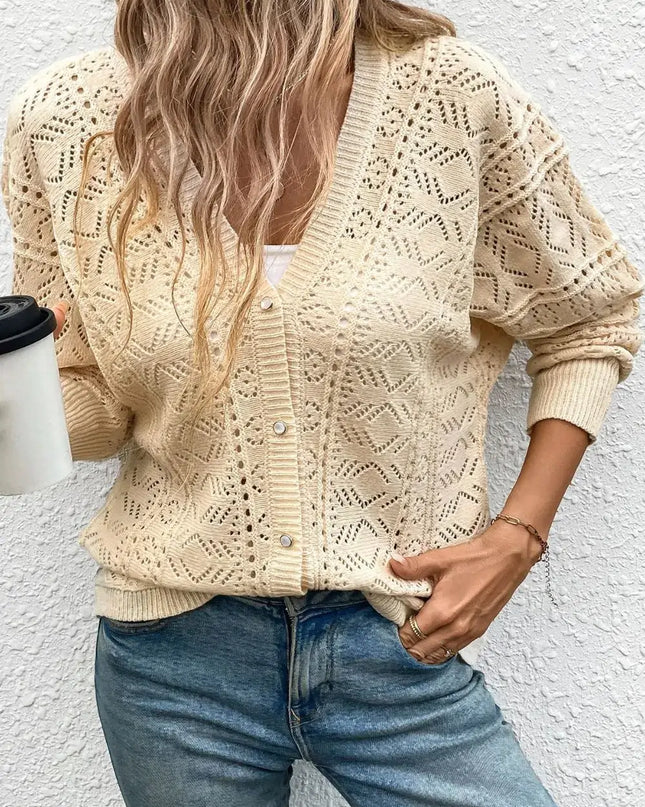 Gilet en maille fine ajourée