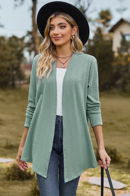 Gilet long ouvert