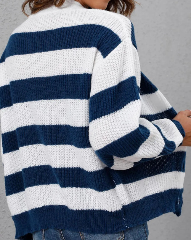 Gilet pull à rayures - Lajovia