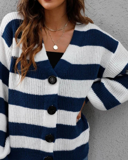 Gilet pull à rayures - Lajovia