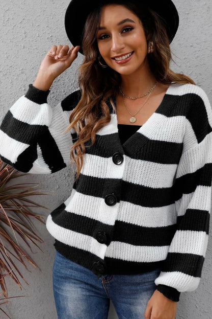 Gilet pull à rayures